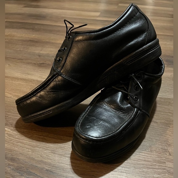 Red Wing Shoes Black Leather Oxfords Size 9 1/2 EEE main image 7